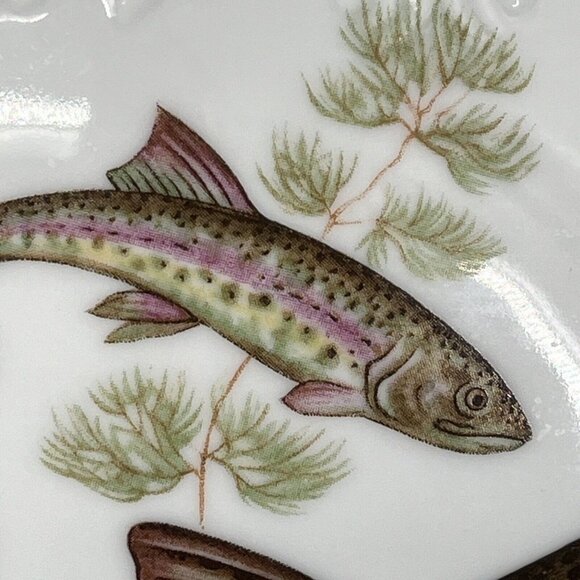 Bernadotte Covered Soup Tureen Wildlife Czech Republic Trout NO LADLE - Picture 15 of 16